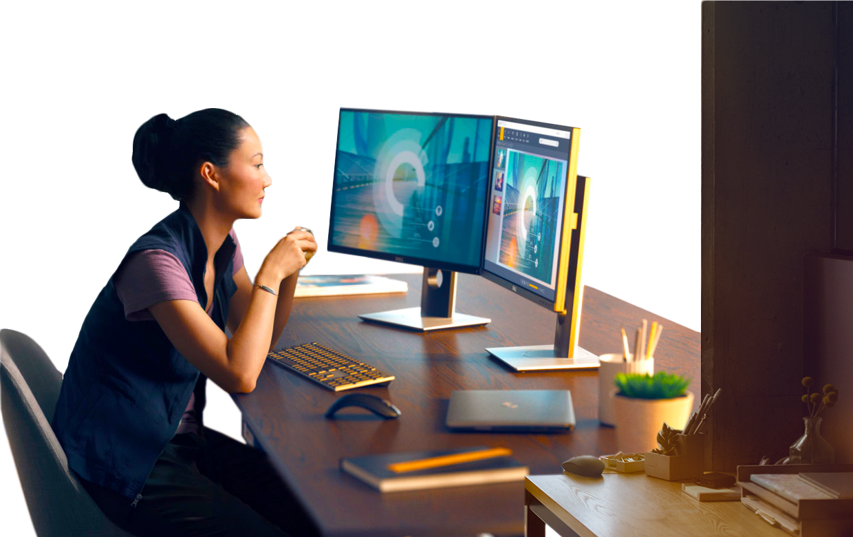 person working
